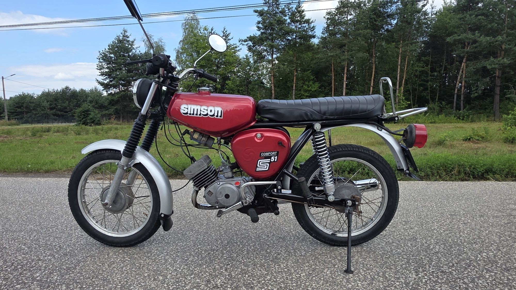 Simson s51 4 biegowy 87r zarejestrowany w Polsce Transport ladny  s51