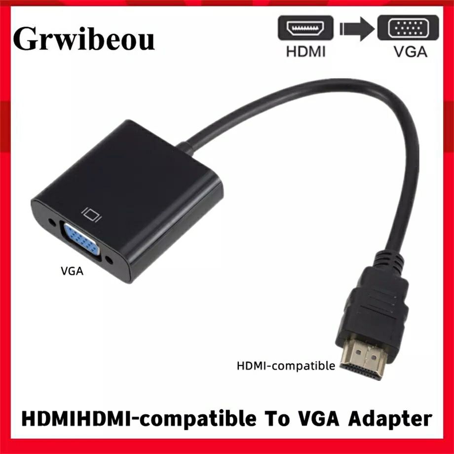 Конвертер HDMI to VGA / перехідник HDMI to VGA-адаптер