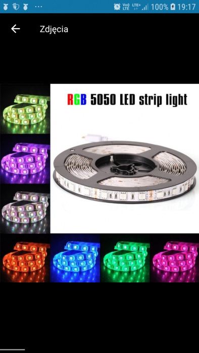 NOWA Wodoodpirna Taśma RGB 300 LED 4.5m PILOT