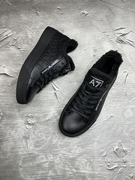 Зимние кроссовки -20° мех армани