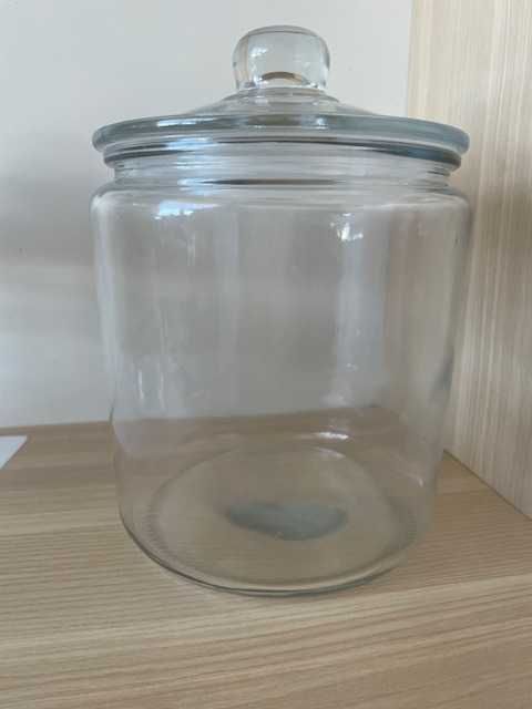 Słój szklany 4 L ze szklaną pokrywką