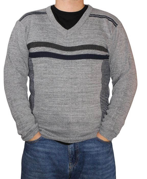 Męski SWETER W SEREK. nowa kolekcja 2026 rozmiary od L do 3XL