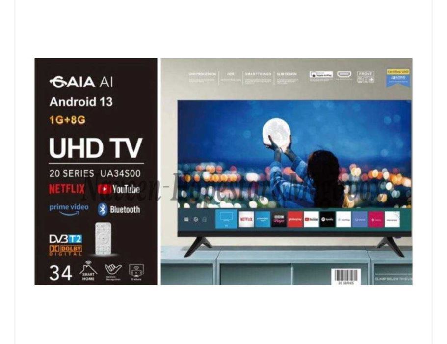 Телевизор 24"32"34"42"45"55"60" Smart TV WIFI  Смарт UHD TV android 15