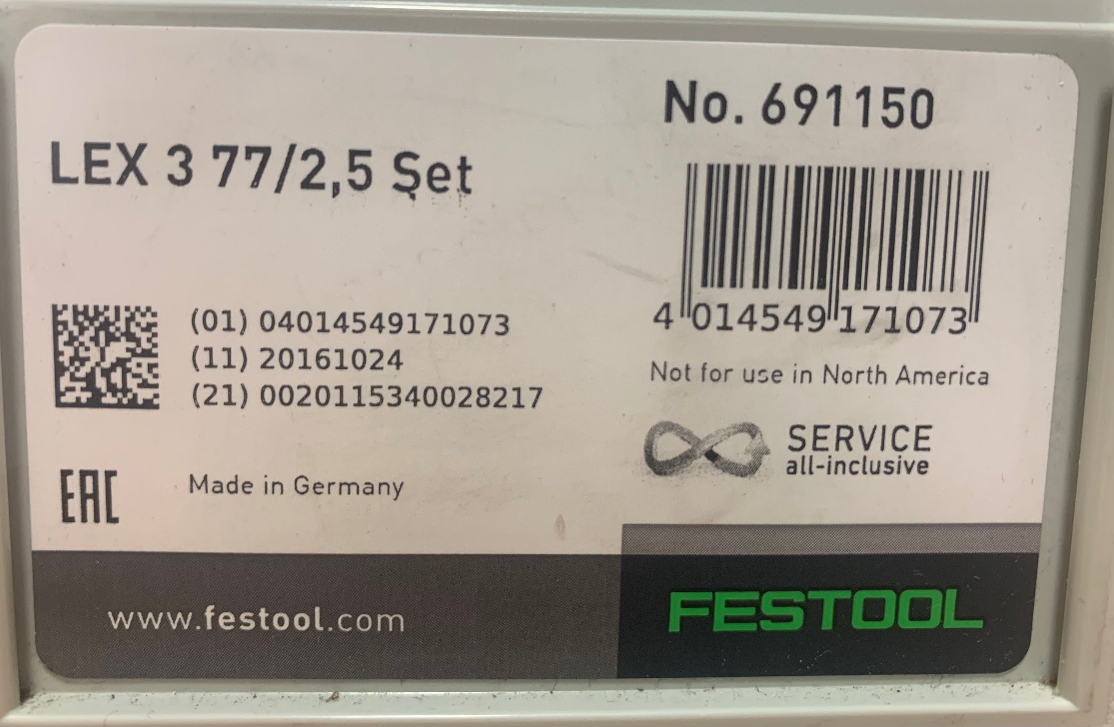 Festool LEX 3 77/2,5