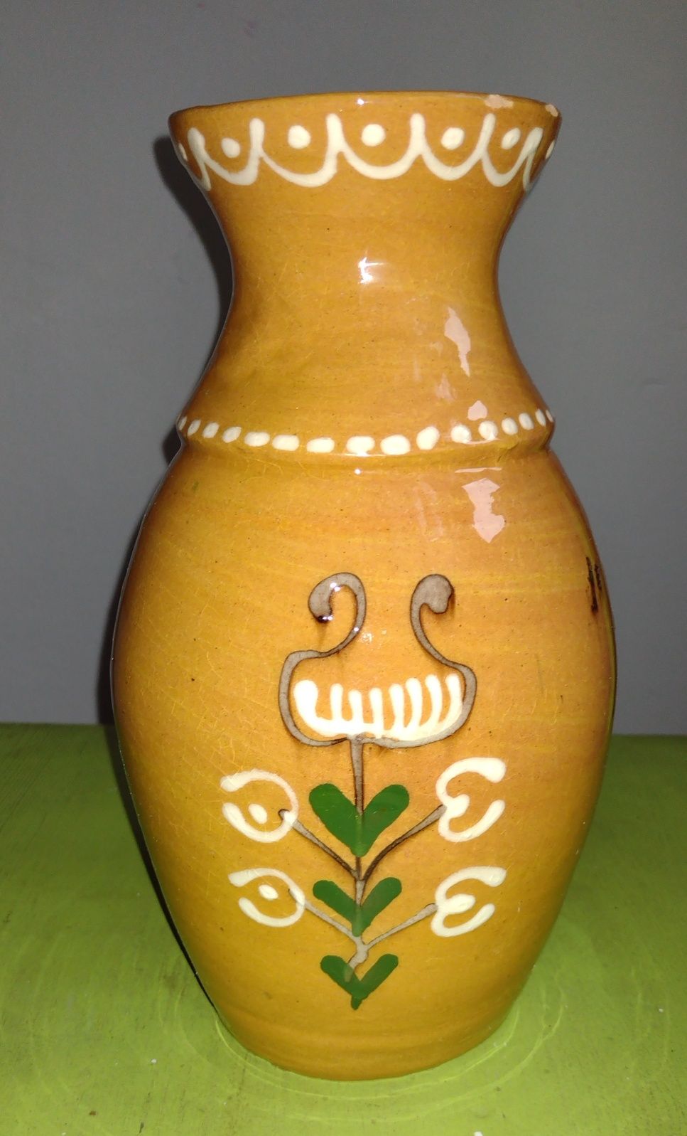 Wazon ceramika 23 cm PRL