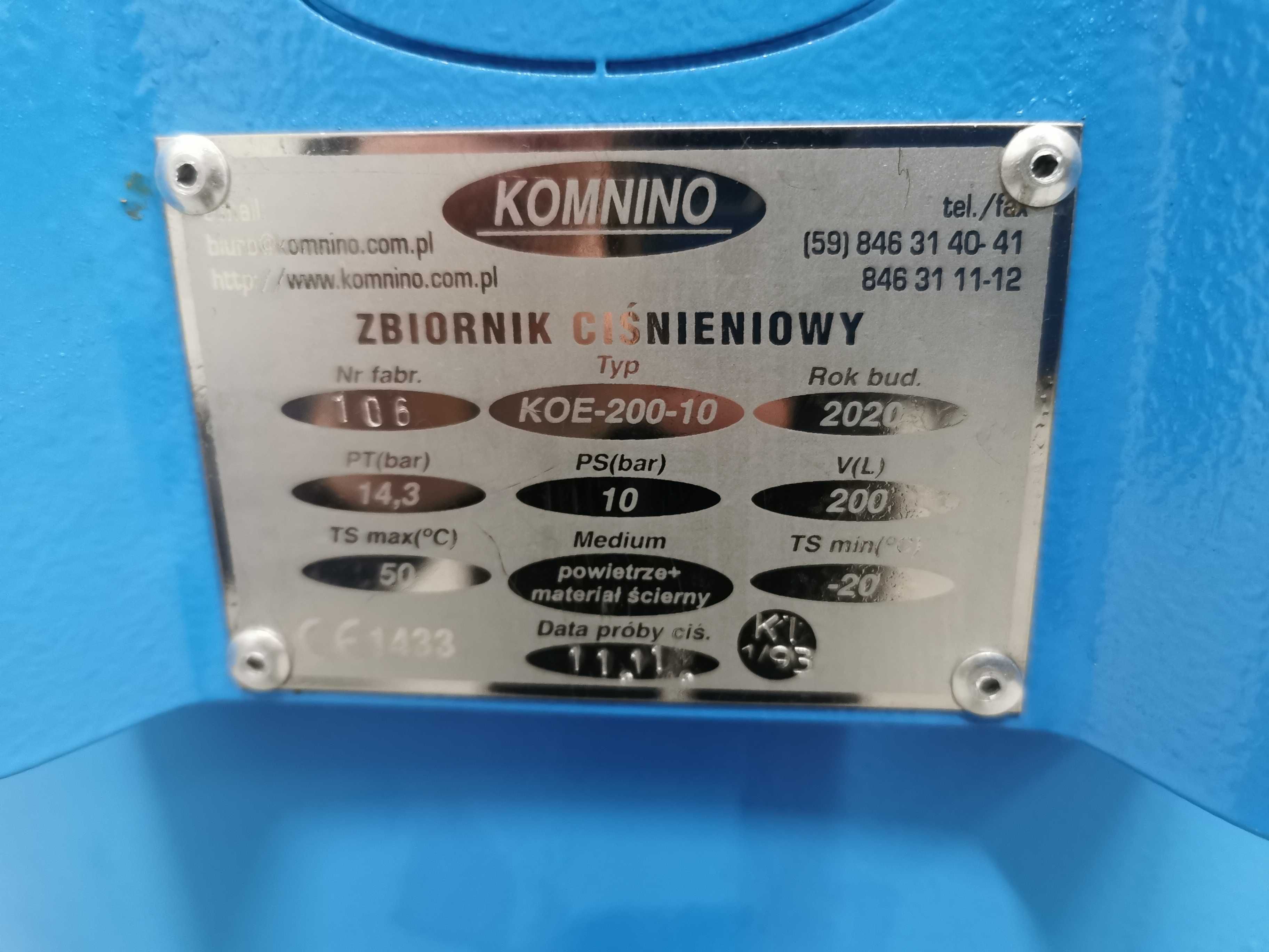 CONTRACOR  Zestaw do piaskowania 200L PIASKARKA Komnino NOWA! +osprzęt
