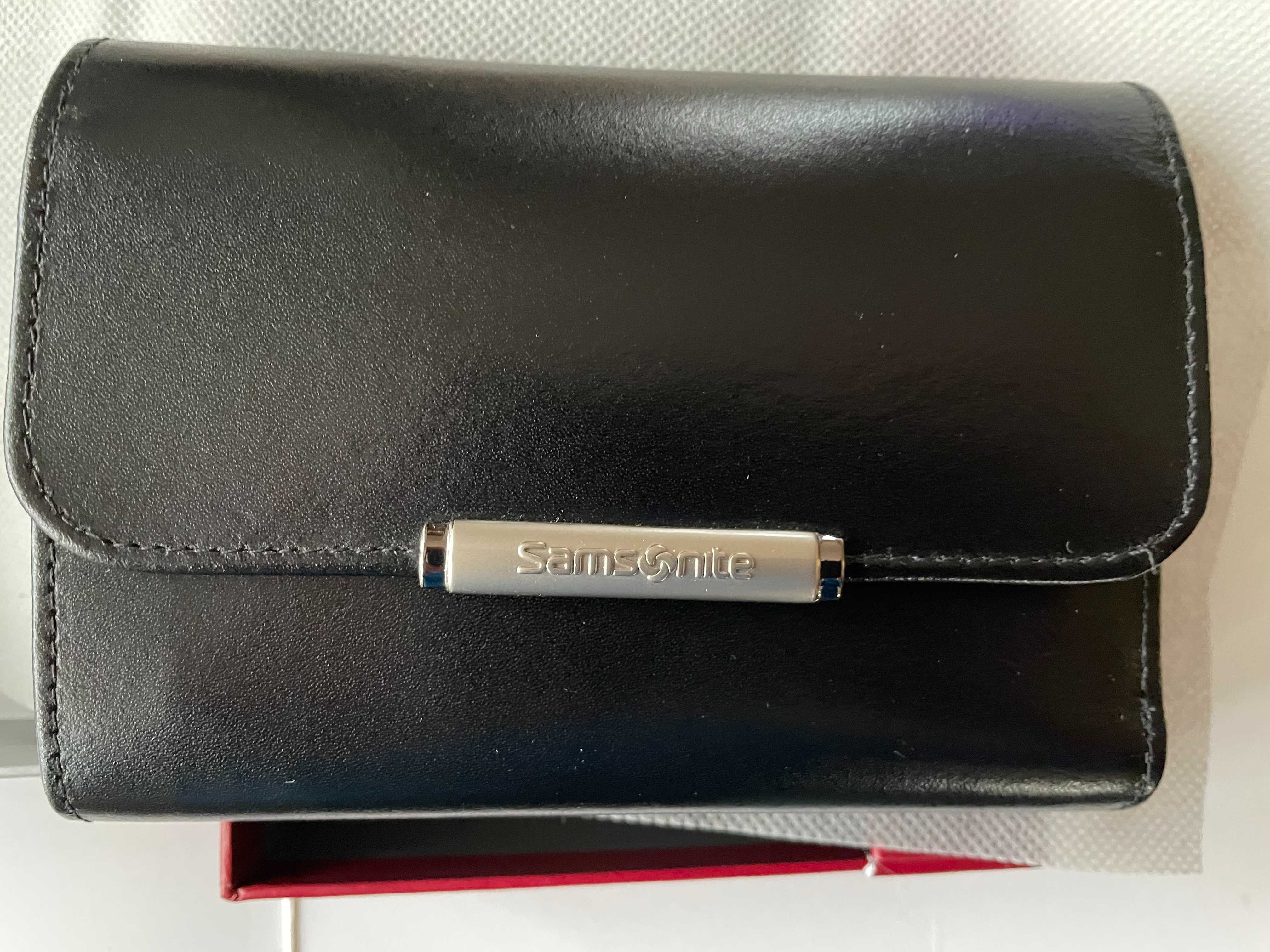 Гаманець шкіряний жіночий чорний Samsonite