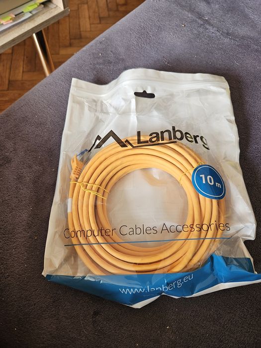 Parchord KAT.6A S/FTP LSZH CCA 10M Pomaranczowy LANBERG