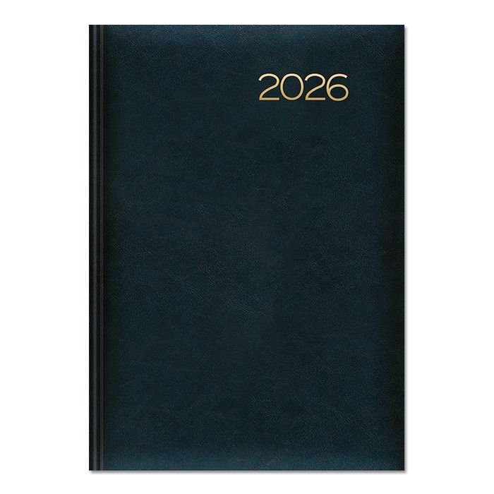 Kalendarz 2026 książkowy A5 dzienny granatowy SK2 Sapt