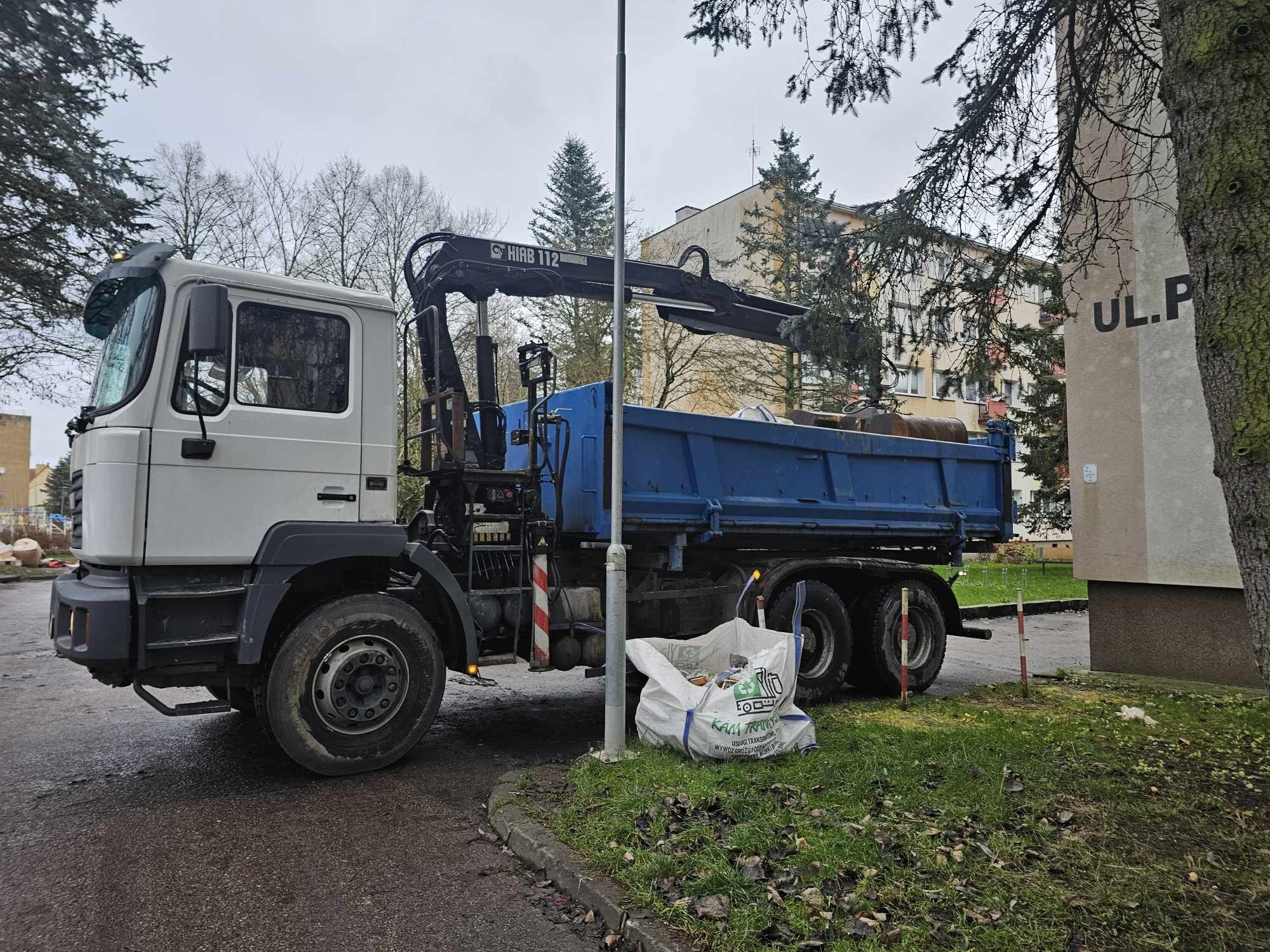 Usługi transportowe hds , wywóz , gruz , piach, transport odpadów ,BDO