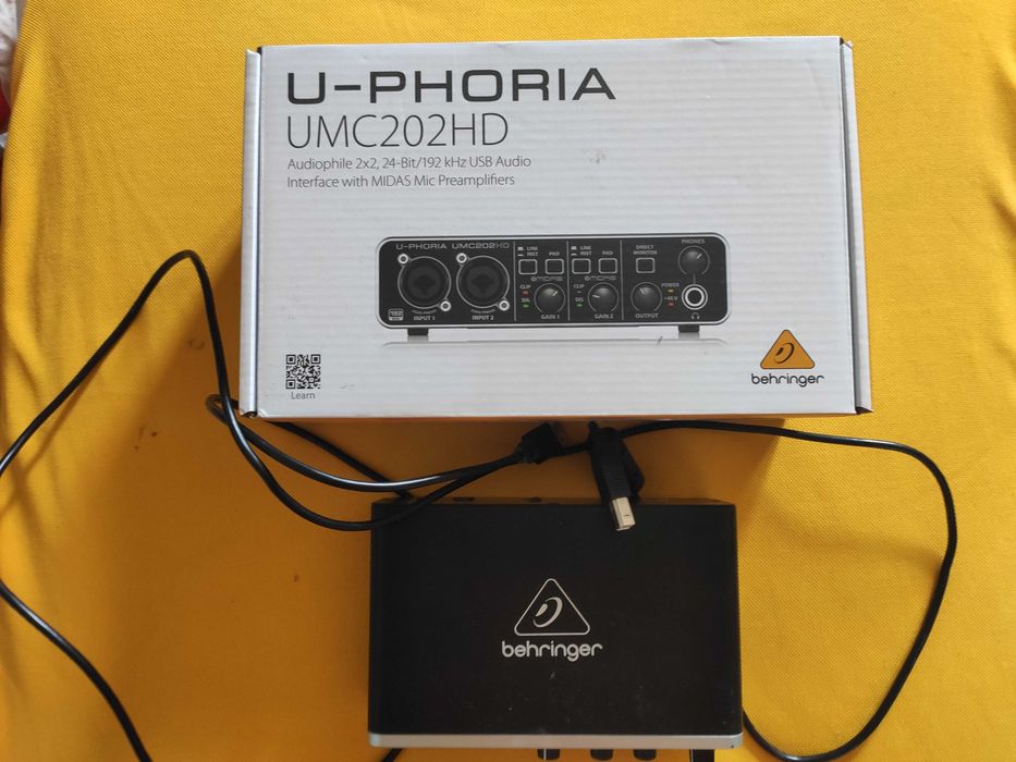 Karta dźwiękowa profesjonalna. Behringer UMC202HD Interfejs audio USB