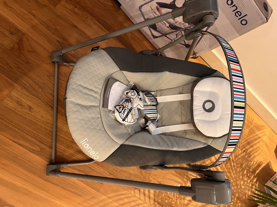 Leżaczek Bujaczek elektryczny 2w1 huśtawka kołyska Lionetto Otto