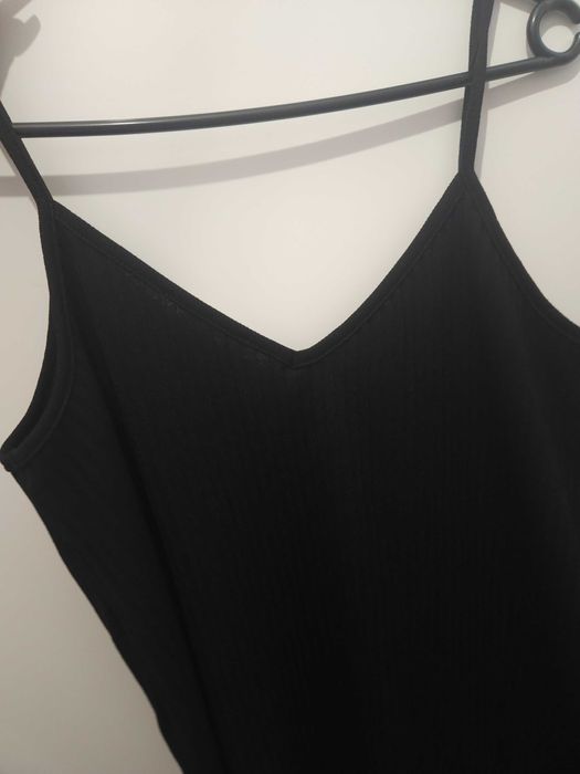 Top z plisowanej dzianiny Reserved XS 34 S 36 czarny