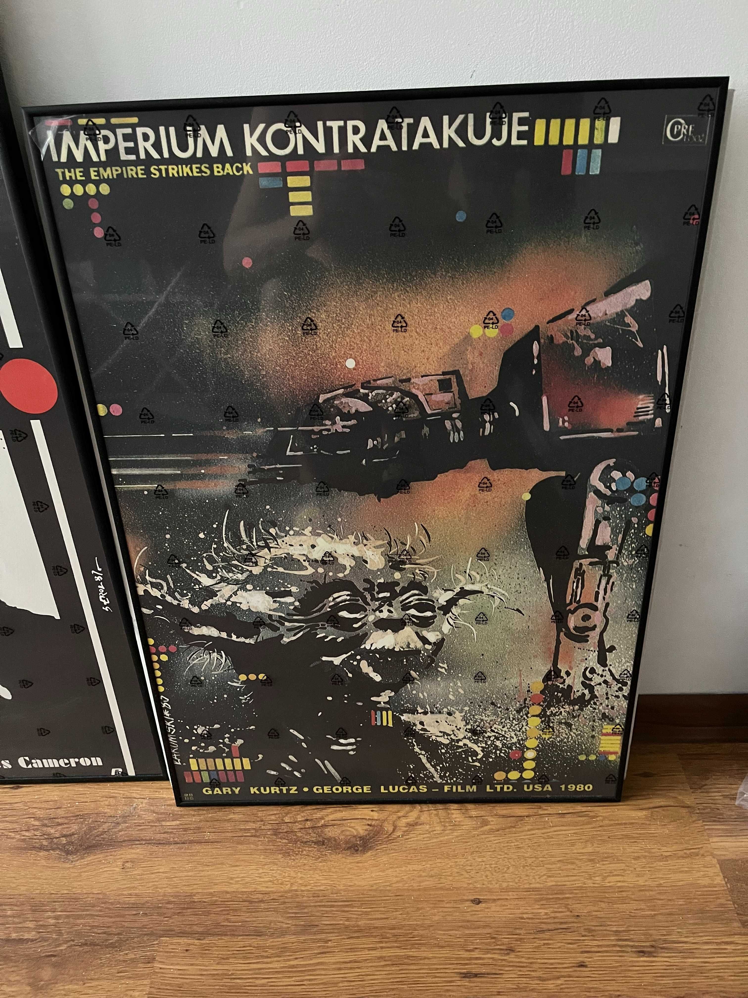 Plakat w ramie, "Imperium kontratakuje"