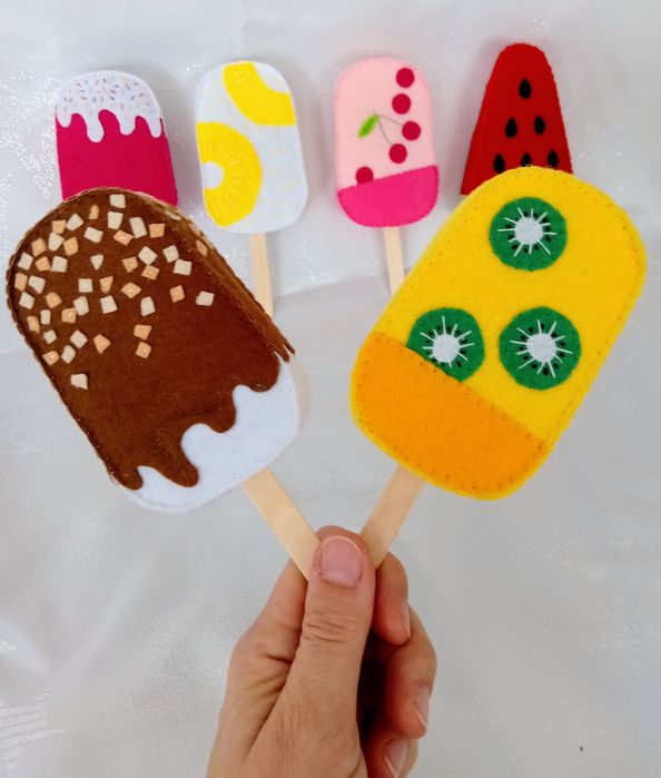 Lód z filcu, lody do zabawy