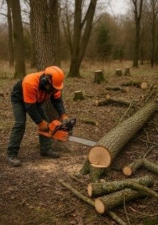Wycinka drzew sprzątanie działek koszenie trawy wywóz złomu gruzu