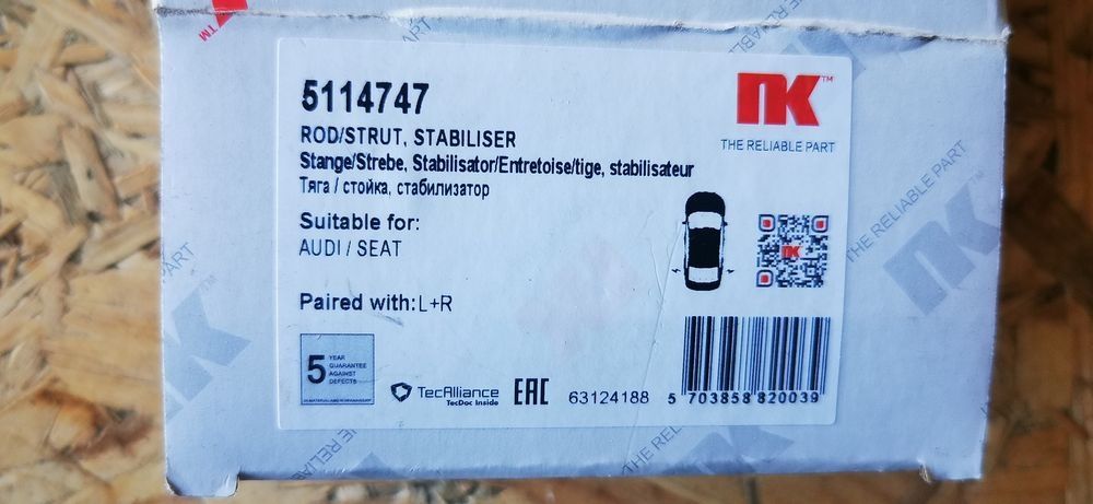 Komplet zacisków hamulcowych