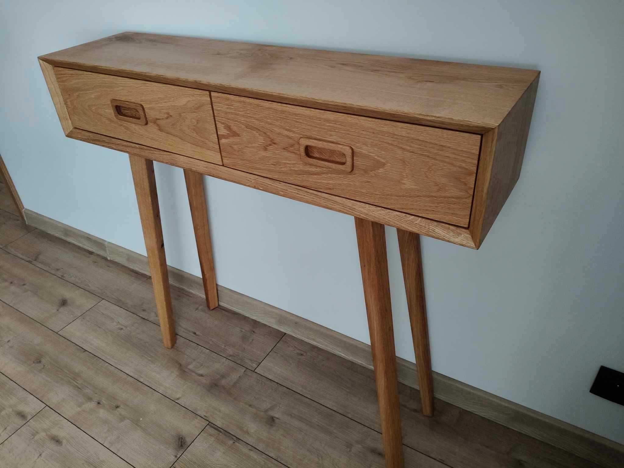 Konsolka dębowa 100x30x90