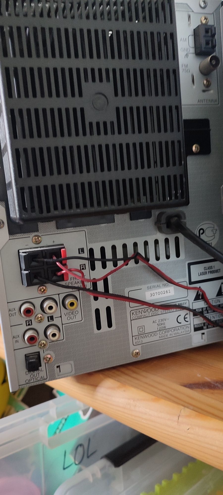 Mini wieża Kenwood RXD-M65V Kolumny AIWA