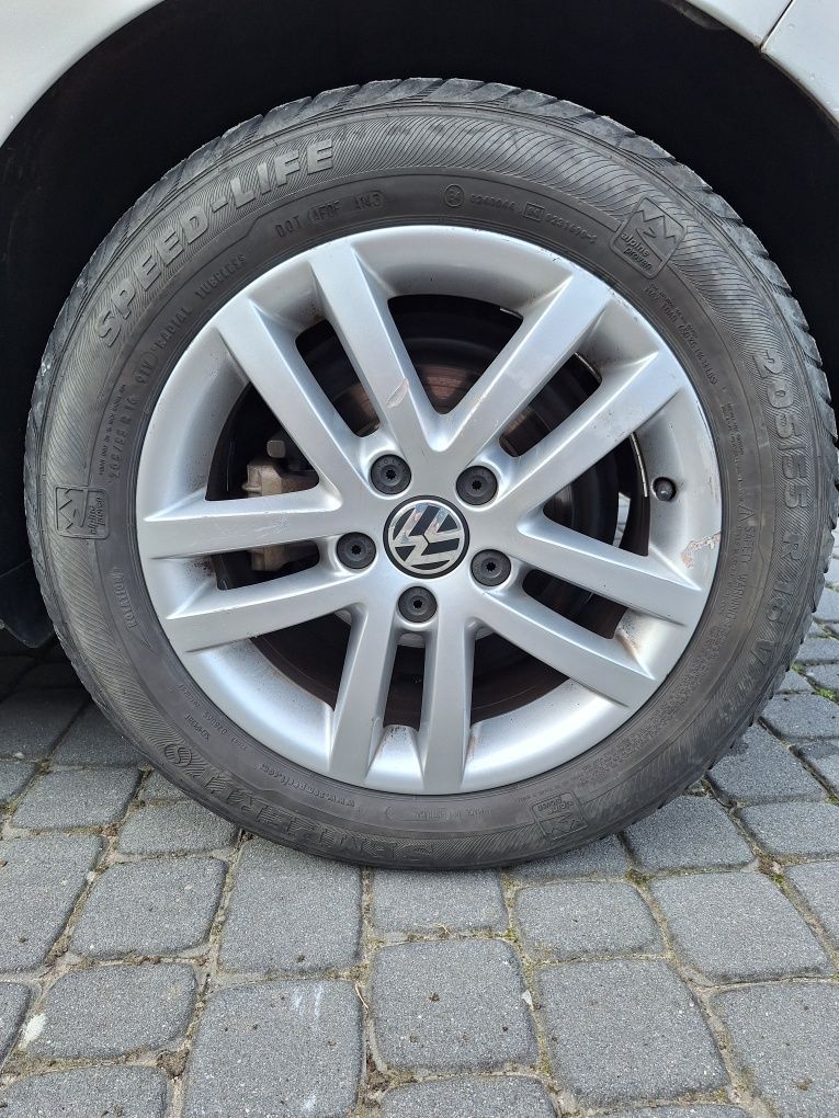 Felgi aluminiowe VW 16" 5x112 6j piasta 57,1 ET50 koła 205/55R16
