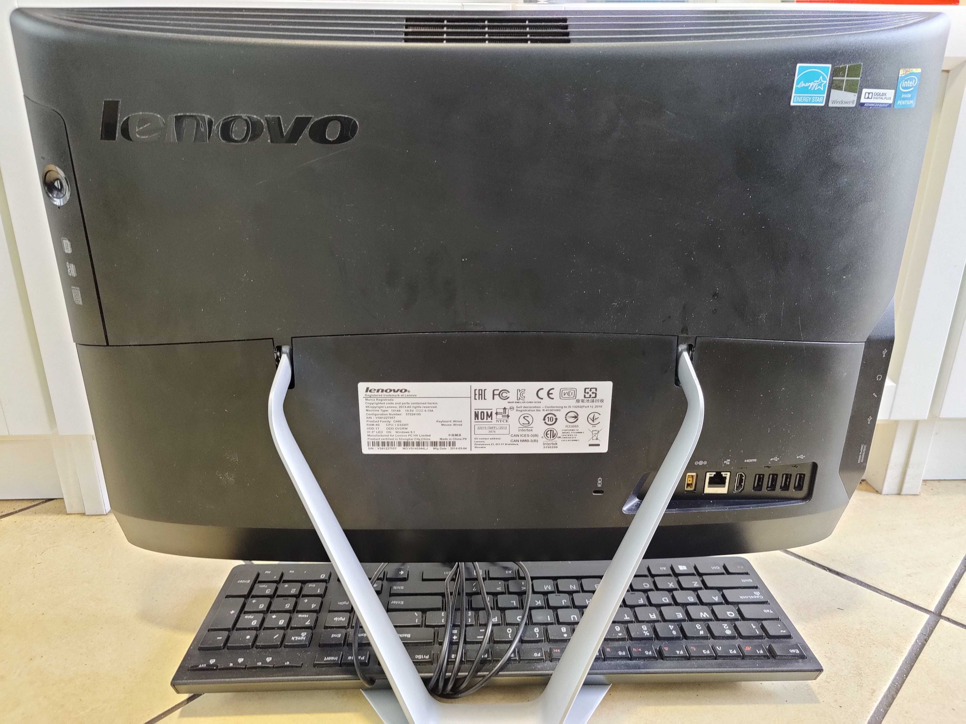 Komputer AIO Lenovo C460 All-in-One 240GB + nowy SSD