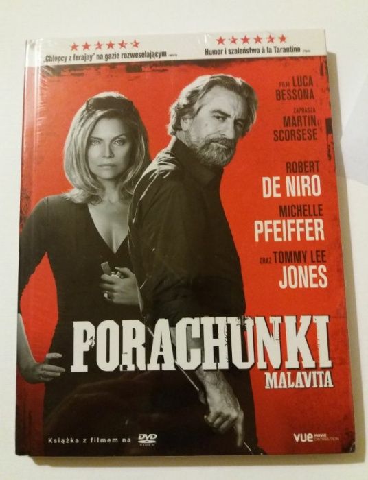 NOWA Książka z filmem DVD Porachunki Robert de Niro wysyłka 1zł