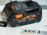 AEG bateria 18v 6Ah akumulator RIDGID L1860 RHD PRO produkcja Germany