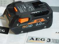 AEG bateria 18v 6Ah akumulator RIDGID L1860 RHD PRO produkcja Germany