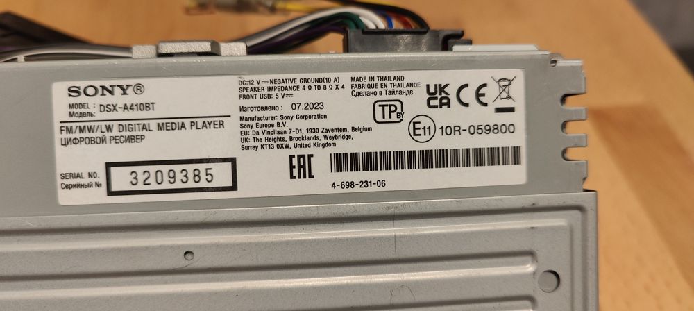 Radio Sony DSX-A410BT perfekcyjny stan