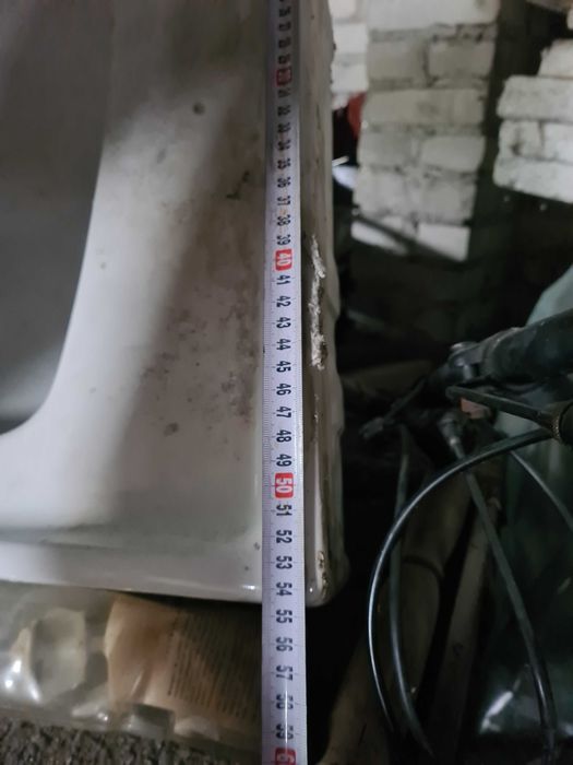 Stare umywalki zestaw 2 sztuki białe 50cm 55cm