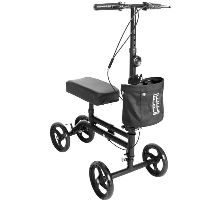 Ortopedyczny chodzik kolanowy z podwójnym hamulcem, PEPE