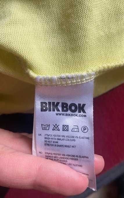 sweterek zolty bik bok limonka s m modny neon pastele zip