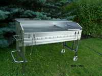 Gastronomiczny grill nierdzewny duży 1500 x 600