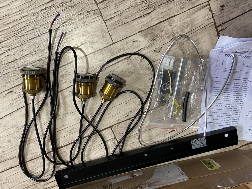 Lampa wisząca w stylu vintage 3 -punktowa IDEGU