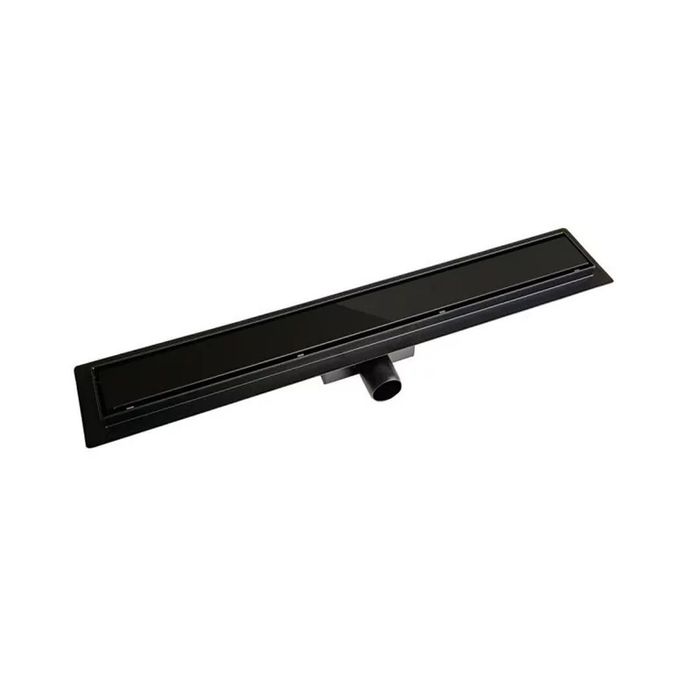 Odpływ liniowy black glass steel 700