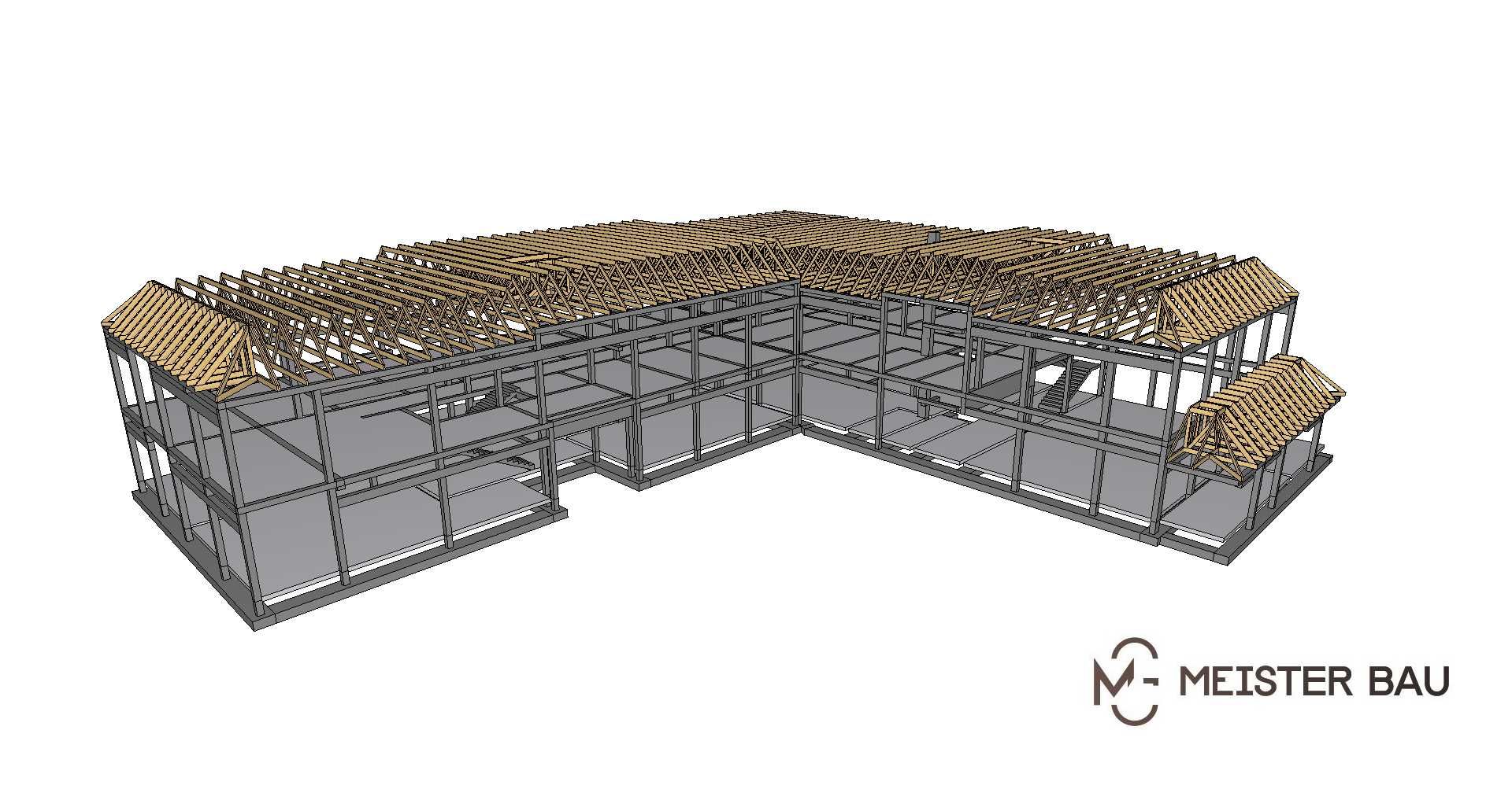 Wycięta Więźba Dachowa CNC – Drewno konstrukcyjne C24 KVH, dachy
