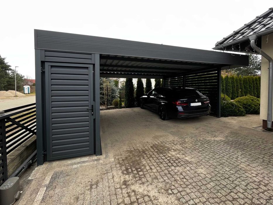 Carport 6x6 - wiata samochodowa garażowa dwustanowiskowa pod wymiar