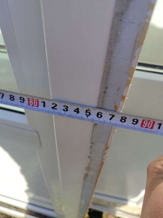 Drzwi balkonowe 88 x 210 klamka dwustronna 90 x 210 używane
