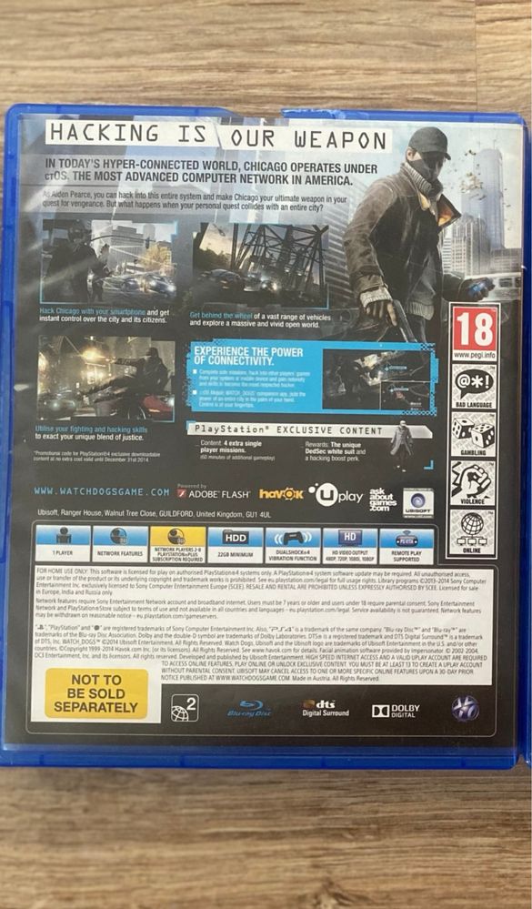 Watch Dogs PS4 PL