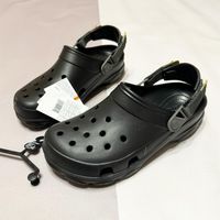 Нові крокси тапочки Crocs All Terrain Clog чорні в розмірах