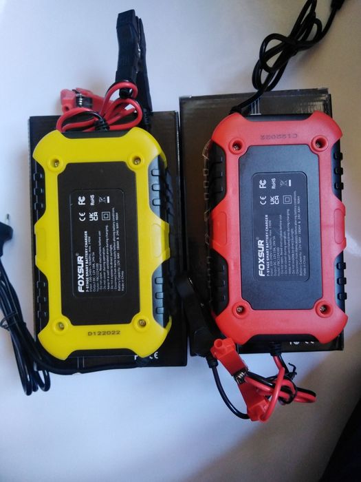 FOXSUR  7A12V,12/24V 10A,8A,бустер, імпульсний зарядний пристрій