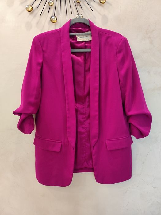 Stradivarius marynarka żakiet oversize r. S fuksja róż