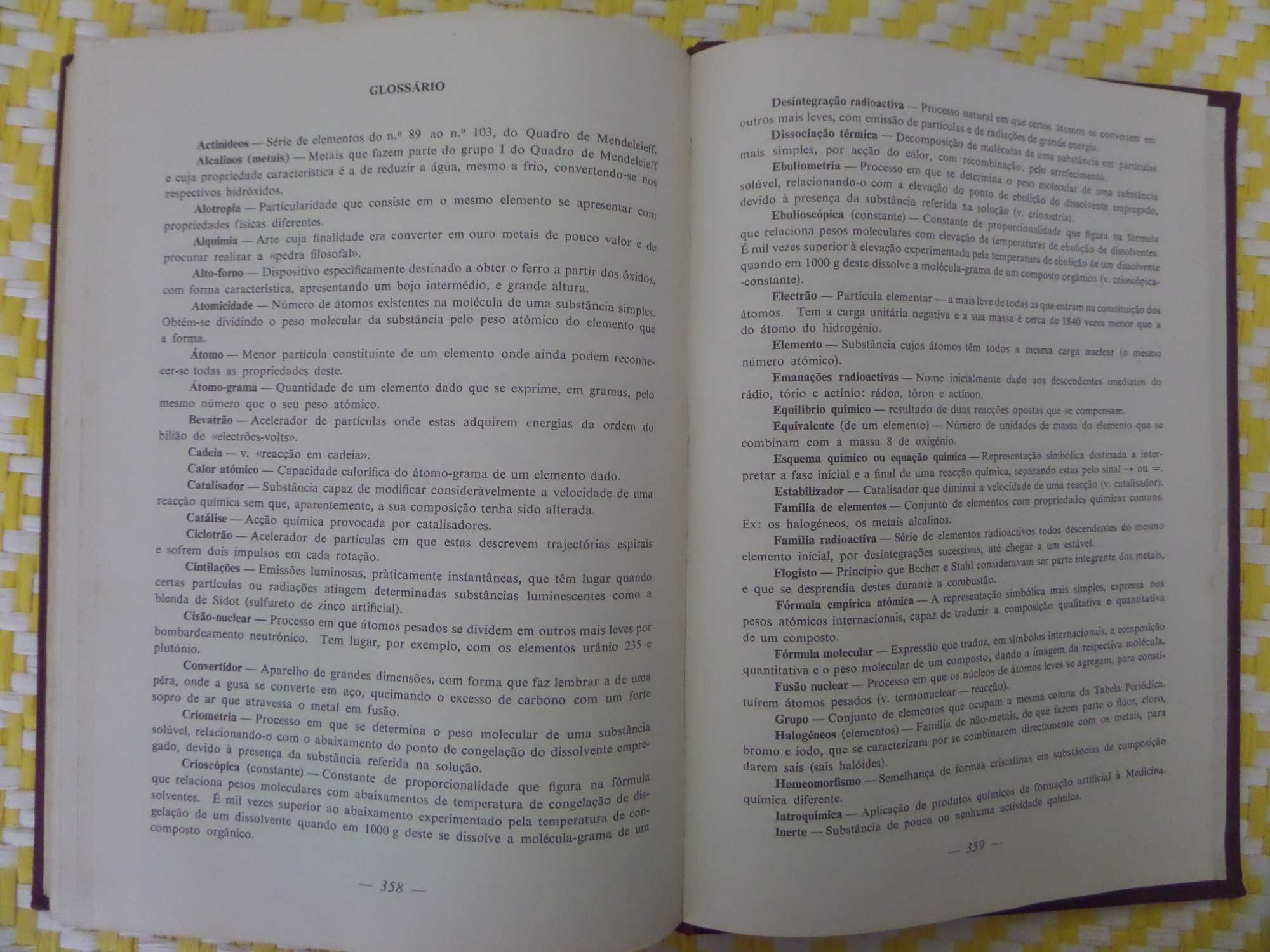 Compêndio de química para o 6º ano dos liceus – 1963