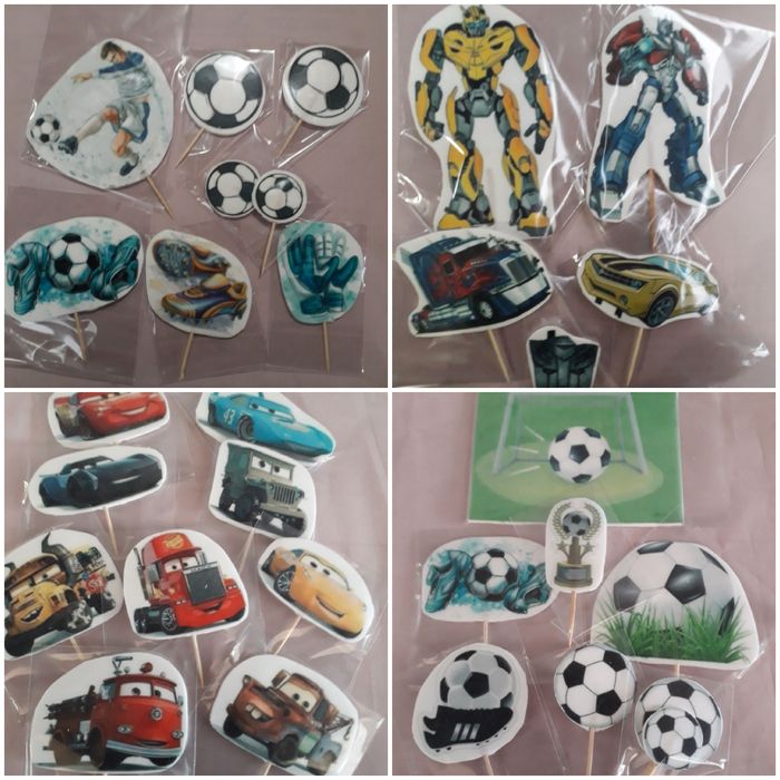 Сахарные украшения в торт