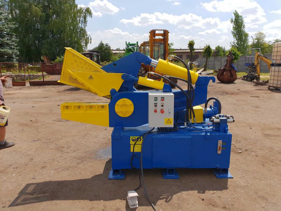 nożyce do cięcia rur profili złomu stali aligator szczęka gilotyna