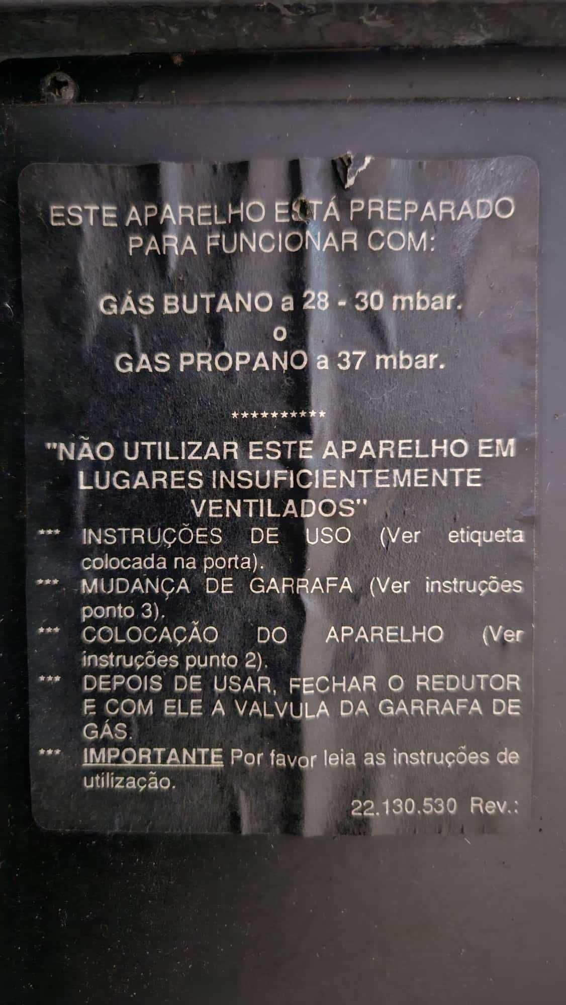 Aquecedor a gás Butano ou Propano