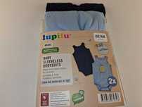A038 Lupilu Zestaw 2x Body Niemowlęce Bez Rękawów 100% Bawełna 62/68