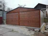 Garaż blaszany drewnopodobny, garaże na wymiar 6x5,6x6,5x6,7x6,4x6,
