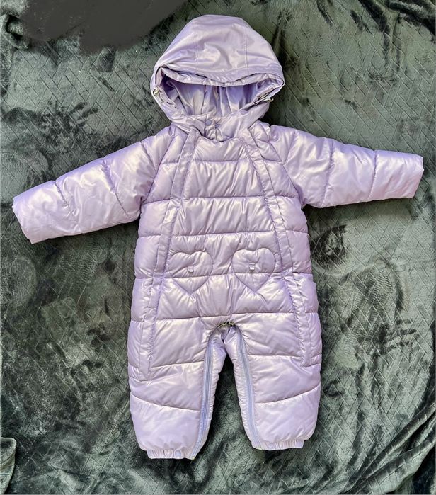 Теплий зимовий комбінезон для дівчинки 1-2,5 років