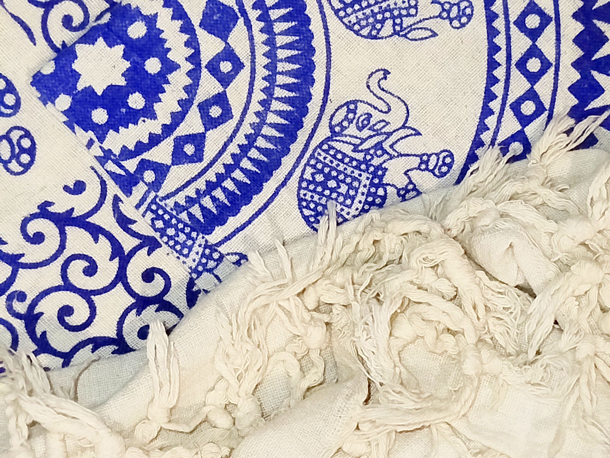 Manta 200/200 azul e branco